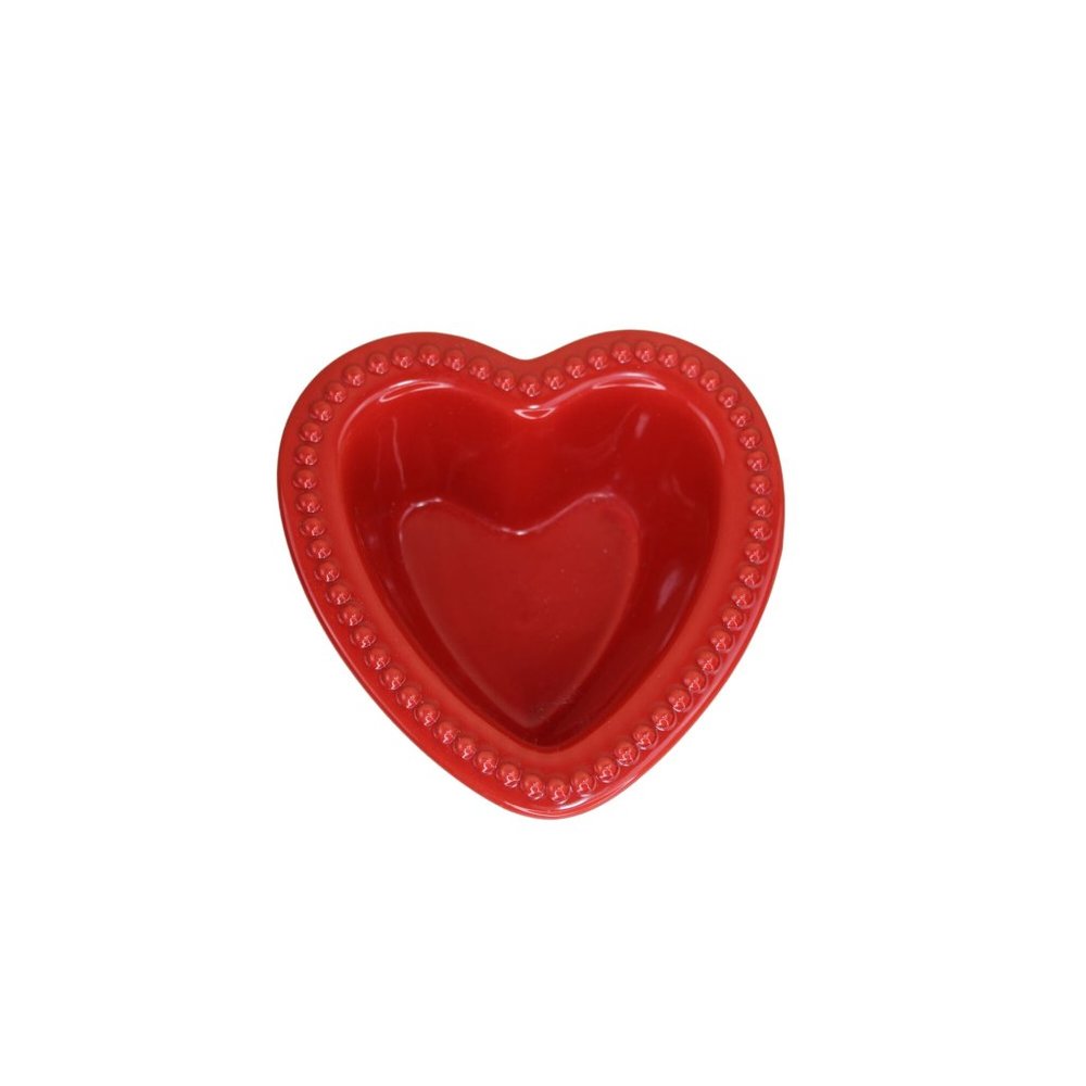 Chantal Heart Shape Bowl Red Ceramic 91049